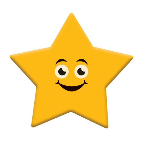 Decoratiuni din ciocolata - Smiley Star- cutie 240 buc