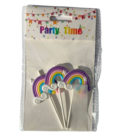 Pachet 3 cupcake topper - Rainbow