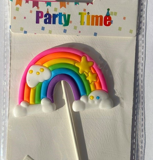 Topper tort - Rainbow - 9 cm