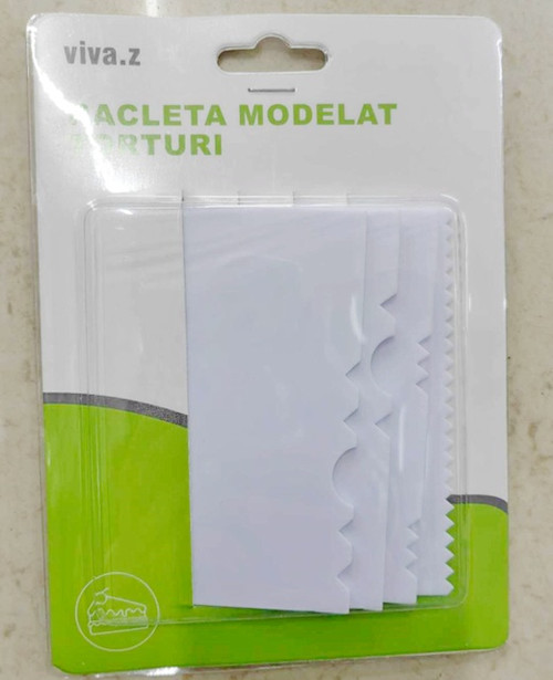 Set 4 raclete modelare si finisare tort - Scraper - T04111