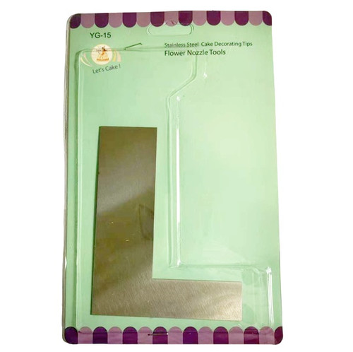 Spatula nivelare si finisare tort - Scraper inox - model T06014