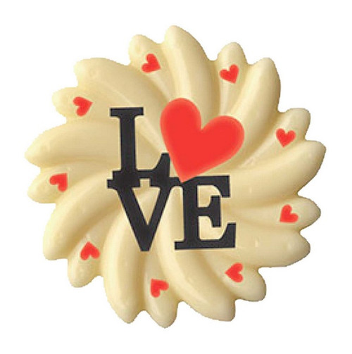 Decoratiuni din ciocolata - Love PF - cutie 240 buc