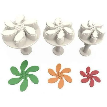 Set 3 decupatoare cu ejector - Flori ChR2242