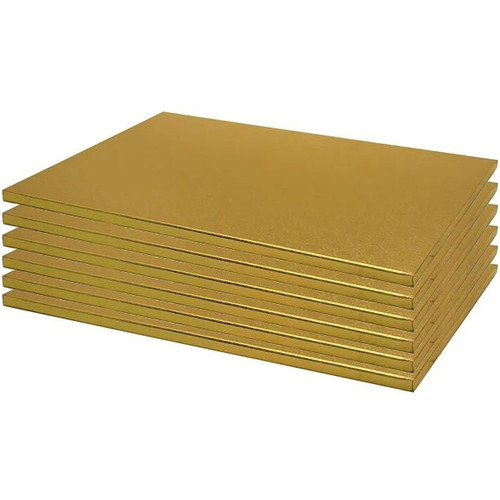 Ambalaje cofetarie, Cake Drum dreptunghiular Auriu 35 x 48 cm – 5 buc. Dharst, tomvalk.ro