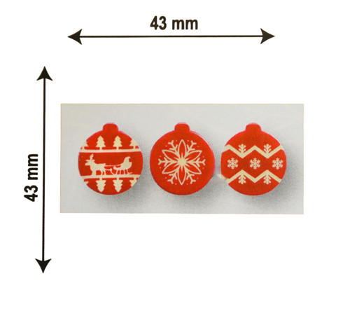 Decoratiuni din ciocolata - Globuri de Craciun - cutie 288 buc