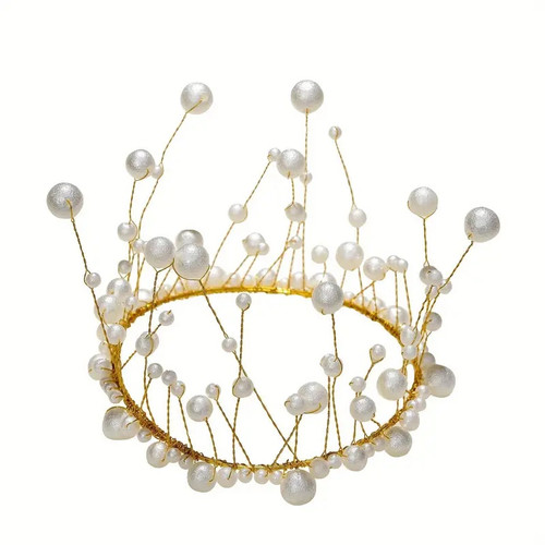 Coronita cu perle - Diametru 12 cm