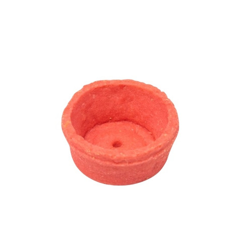 Tartellette frolla mignon 44 mm fragolla(tarte rotunde cu gust de capsune/diam. 44 mm)  cut 2,8 kg -Orma Italia
