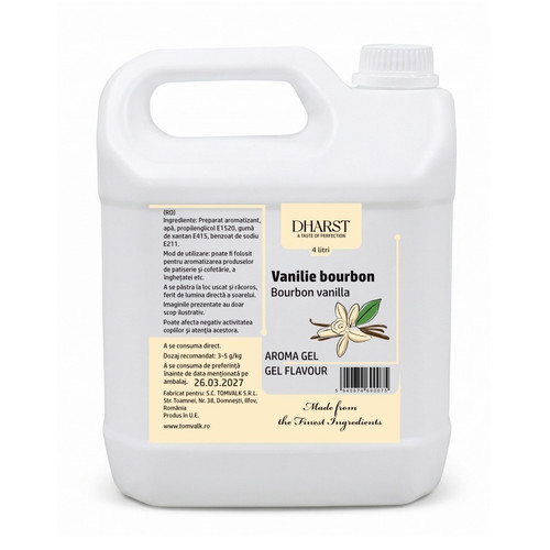 Aroma gel termostabila - VANILIE BOURBON - Dharst - 4 L