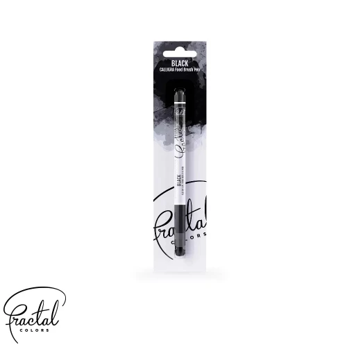 Cariocă Alimentară Negru  Fractal Colors Calligra Brush Pen