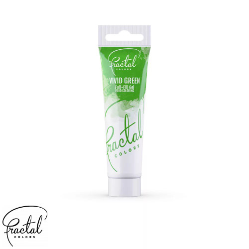 Colorant Alimentar Gel Verde (Vivid Green)  30g  Fractal Colors