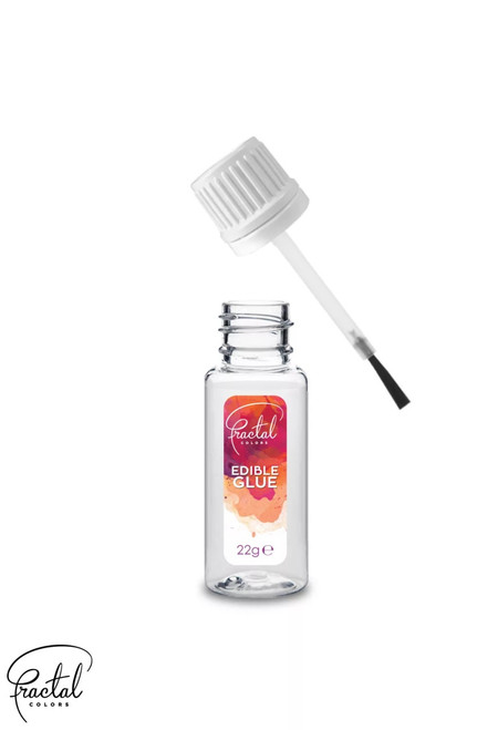 Lipici alimentar cu aplicator pensulă Fractal Colors 22 g