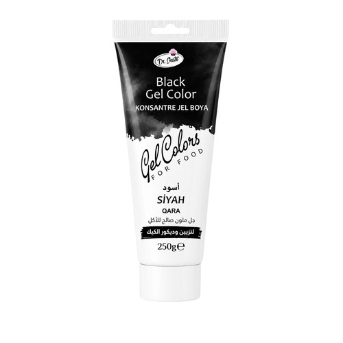 Colorant alimentar gel Dr.Gusto - NEGRU - 250g