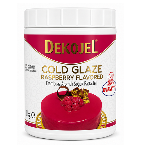 Glazură la Rece cu Aromă de Zmeură – 1 kg – Ovalette