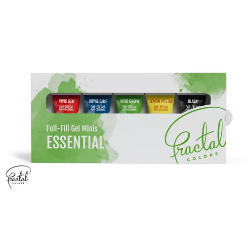 Set Coloranți Alimentari Gel Concentrat – Essential – 5 × 20 g – Fractal Colors