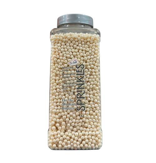 Perle 4 mm - Alb sidefat - Dr.Gusto - 1 kg