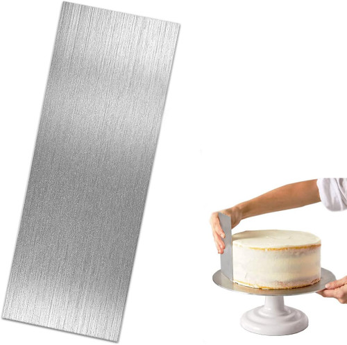 Spatula nivelare si finisare tort - Scraper inox - Drept
