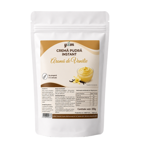 Cremă pentru prăjituri cu gust de vanilie Yam 350 g, pudră instant