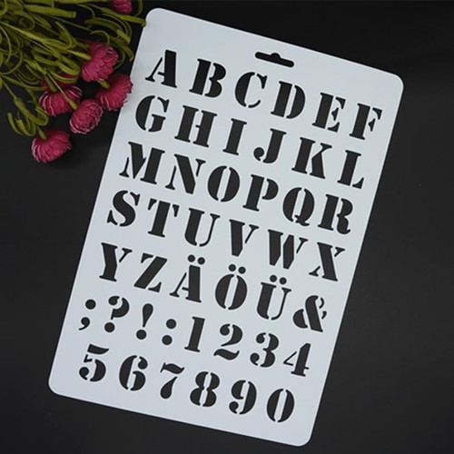 Sablon decorare tort - Alfabet litere mari M2