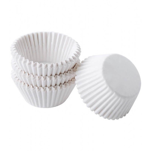 Set 50 chese albe pentru muffins și cupcakes – 7 cm – T090013, 1, tomvalk.ro
