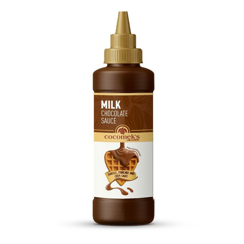 Piureuri, siropuri si topping-uri, Topping cu ciocolată cu lapte – Cocomeks – 300 g, tomvalk.ro