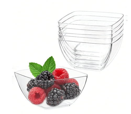 Produse pentru cofetarie, Set 50 cupe pentru desert, transparente, 100 ml (5,8 x 3,2 cm) – Dharst, tomvalk.ro