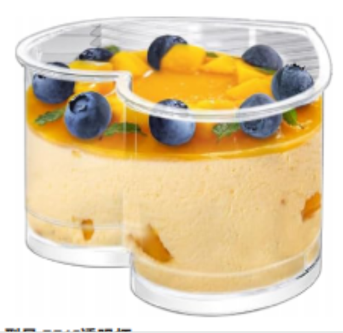 Produse pentru cofetarie, Set 10 cupe pentru desert în formă de inimă, transparente, 150 ml (7,5 x 4,5 cm) – Dharst, tomvalk.ro