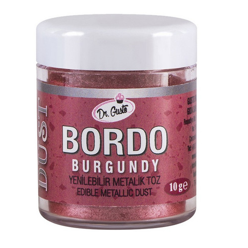 Colorant Pudra Metalizat - Dr. Gusto - 10 g - BORDO