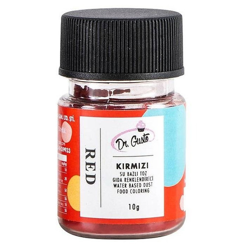 Colorant pudra hidrosolubil - Dr. Gusto - 10 g - ROSU