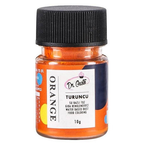Colorant pudra hidrosolubil - Dr. Gusto - 10 g - PORTOCALIU