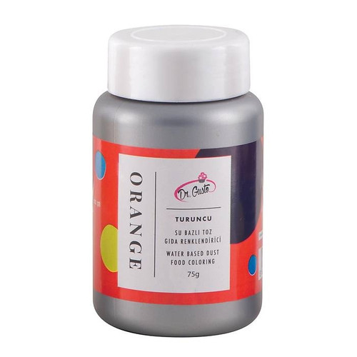 Colorant pudra hidrosolubil - Dr. Gusto - 75 g - PORTOCALIU