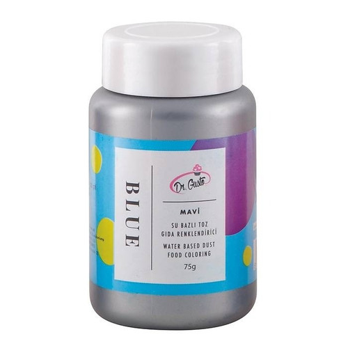 Colorant pudra hidrosolubil - Dr. Gusto - 75 g - ALBASTRU