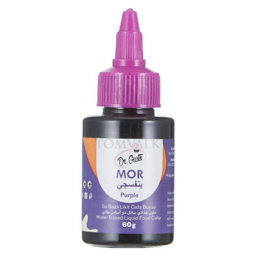 Colorant alimentar lichid pe baza de apa - Dr. Gusto - MOV - 60 gr