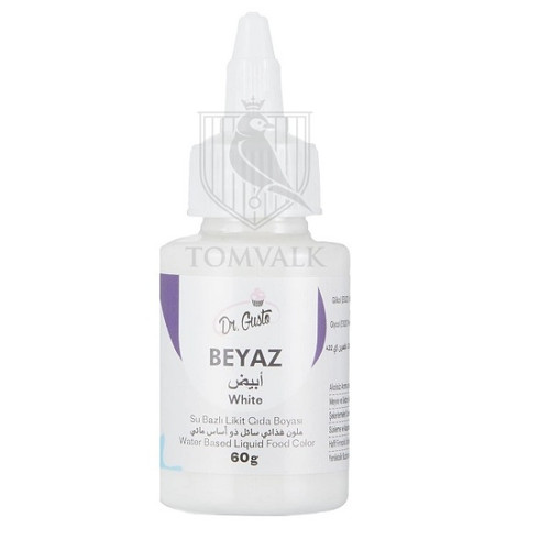 Colorant alimentar lichid pe baza de apa - Dr. Gusto - ALB - 60 gr