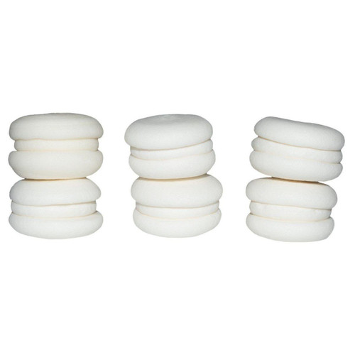 Decoratiuni comestibile din zahar - set Macarons Alb