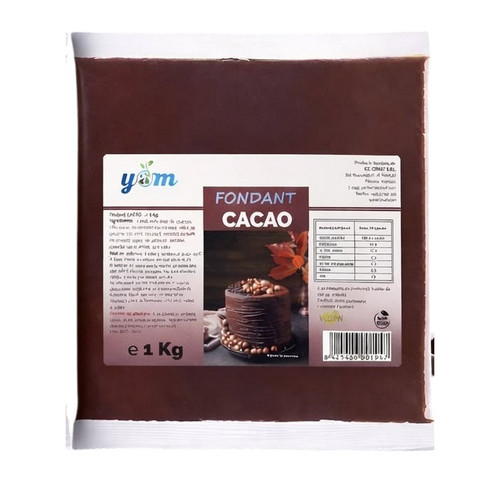 Fondant cacao pentru glazurat amandine  1 kg - Yam