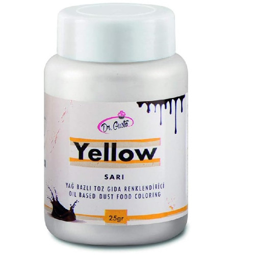 Colorant alimentar liposolubil - pudra - GALBEN - Dr. Gusto 25 gr
