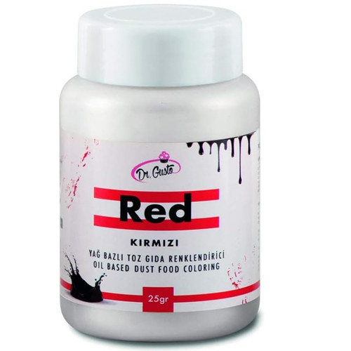 Colorant alimentar liposolubil - pudra - ROSU - Dr. Gusto 25 gr