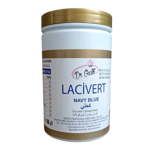 Colorant Pudra (liposolubil) - Dr. Gusto - 100 g - Albastru inchis (Navy blue)