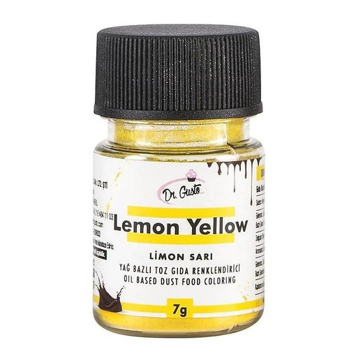 Colorant alimentar liposolubil - pudra - GALBEN LEMON- Dr. Gusto 7gr