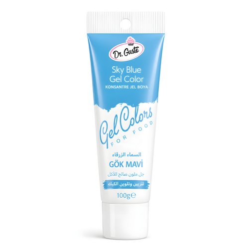 Colorant alimentar gel Dr.Gusto - ALBASTRU DESCHIS - BLUE SKY - 100g