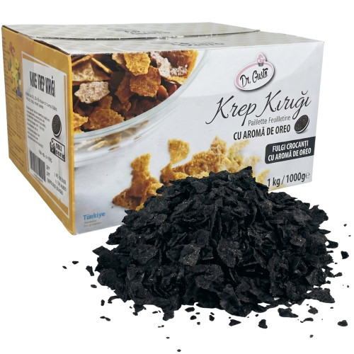 Fulgi crocanți / Paillet Feuilletine cu aromă de Oreo, 1kg  Dr. Gusto