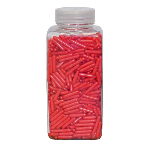 Drajeuri decorative sugar rods - Rosu - Dr Gusto - 250g