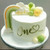 Cake Topper One cu inimioară  Auriu/Argintiu  13 x 6 cm  Dharst