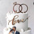 Set toppere tort nuntă „Inele și LOVE” SL01, 