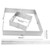 Forma reglabila tort patrate/dreptunghi - 15 cm - 28 cm - H 5cm