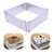 Forma reglabila tort patrate/dreptunghi - 15 cm - 28 cm - H 5cm, 1, tomvalk.ro