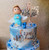 Topper tort Botez luminat