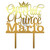 Topper personalizat pentru tort Our little prince Nume si coroana