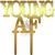 Topper pentru tort Young AF