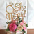 Topper pentru tort She said yes V